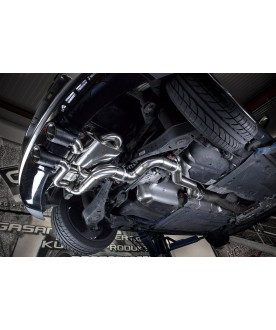 EGO-X Abgasanlage 3,5″ für VW Golf 6 R / Golf 5 R32 inkl. Gutachten